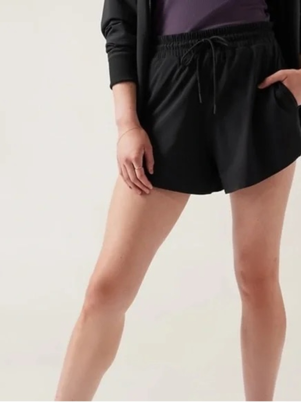 Athleta crossroads shorts black small